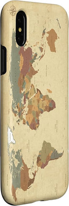 Globe Map Smartphone Cell Cover Gift World Map Pattern Phone Case - Image 3
