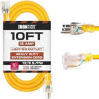 Iron Forge Cable 10 Foot Lighted Outdoor Extension Cord by IronForgeCable