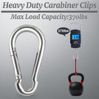 Locking Carabiner Clips, Stainless Steel Spring Snap Hook Locking Carabiner - Image 6