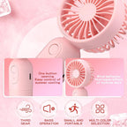 Rossesay 48 Pcs Mini Portable Fan Bulk Cute Handheld Lightweight Small Little - Image 5