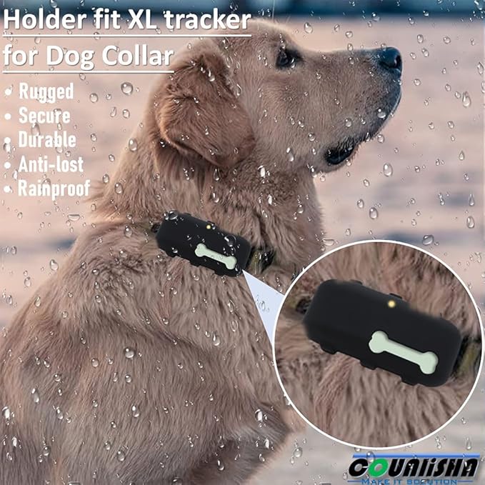 Silicone Holder Compatible for Tractive XL GPS Dog Tracker, Rubber Accessories - Image 2