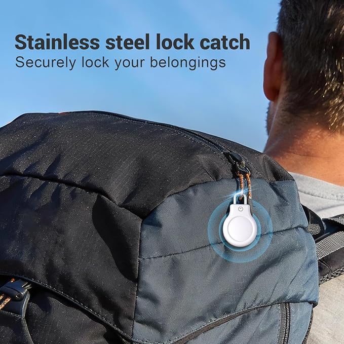 for AirTag Holder with 304 U-Shaped Lock, 4 Pack IPX8 Waterproof PC Hard Case - Image 5