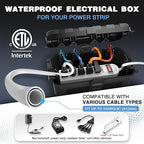 Flemoon Outdoor Electrical Box Waterproof, Medium Weatherproof Electrical Box - Image 2