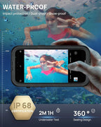 Lanhiem Magnetic for iPhone 15 Pro Max Waterproof Case, Built-in Privacy Screen - Image 2