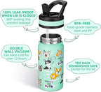Fanhaw 14 Oz Kids Insulated Water Bottle - Image 2