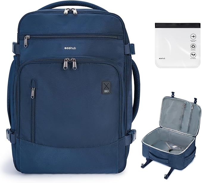 ECOHUB Travel Backpack for Men, Laptop Carry on Backpack by ECOHUB