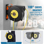 VEVOR Retractable Extension Cord Reel, 45 FT, Heavy Duty 12AWG/3C SJTOW - Image 6