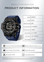 FANMIS Mens Military Multifunction Digital LED Watch Electronic Waterproof - Image 6