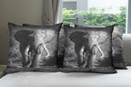Ambesonne Elephant Throw Pillow Cushion Case Pack of 4, Majestic Elephant Bull by Ambesonne