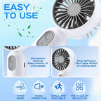 Rossesay 6 Pcs Mini Portable Fan Bulk Cute Handheld Lightweight Small Little - Image 4