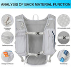 INOXTO Running Hydration Vest Backpack, Lightweight Insulated Pack - Image 4
