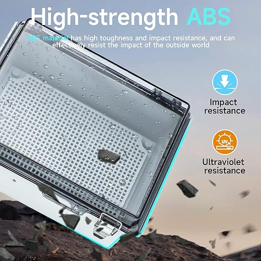Waterproof Electrical Junction Box，IP67 Waterproof Clear ABS Plastic Enclosure - Image 4