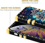 Compatible with iPhone Xs Max Case, Starry Sky Colourful Mandala Luxury Golden - Image 7