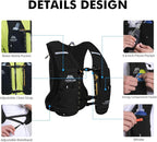 AONIJIE Running Hydration Vest for Men & Women, 8L Hydration Backpack, - Image 3