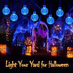 Blue 2-Pack 100 LED 64FT Crystal Globe Solar Christmas Lights, Outdoor - Image 7