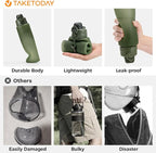 TakeToday Collapsible Water Bottles 32oz, Foldable Travel Bottle, TSA-Approved - Image 2