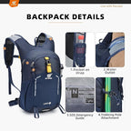SKYSPER Small Hiking Backpack - 25L Travel Daypack Lightweight Bag Water - Image 4