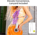 JISULIFE Handheld Portable Fan, Stronger and Longer-Lasting: 5 Speed, 3600mAh - Image 5