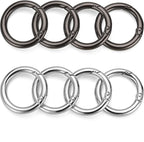 Gkeygo Key Ring Clip, 1 Inch Keychain Rings, 8 Pack Round Carabiner Clip - Image 7