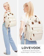 LOVEVOOK Laptop Backpack for Women, 17.3'' Waterproof Nurse Bag Teacher Work - Image 4