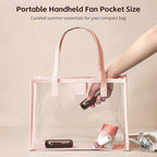 Mini Handheld Fan, USB Rechargeable 3 IN 1 Personal Cooler Fans - Image 2