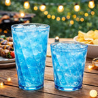 LemonRoad 24 Pack Reusable Plastic Drinking Glasses Set - 20oz & 13.5oz - Image 5