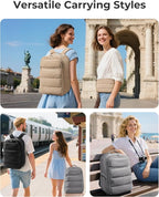 BAGSMART 35L Travel Backpack Women, 17.3 Inch Carry On Backpack Flight Approved - Image 7