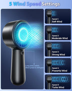 Portable Handheld Fan Personal Small Turbo Hand Fan Powerful, USB Rechargeable - Image 5