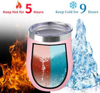 12oz/6 Pack Wine Tumbler Glasses - Image 3