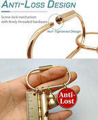 Brass Gold Carabiner Clip for Keys - Image 4