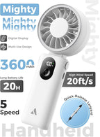 Aecooly Mighty Portable Handheld Fan | 20H Max Cooling Time | 3 Flexible Modes - Image 2