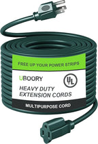 Outdoor Extension Cord Waterproof 100 FT, Flexible 100% Copper 3 Prong by UBOORY