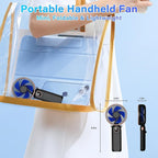 Portable Handheld Fan 5200mAh, USB Rechargeable Foldable Electric Personal - Image 5