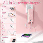 Portable Charger Built-in Cables, AC Wall Plug and Magnetic Wireless iWatch - Image 2
