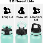 Insulated Water Bottle 20oz for Adults Kids Stainless Steel Water Bottles - Image 2