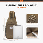 SKYSPER Sling Bag RFID Crossbody Sling Backpack Cross Body Shoulder Bag Travel - Image 5