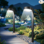 Ahaorigin 2 Pack Solar Pathway Lights Outdoor, 12 Brighter LED Solar Lights by AHAORIGIN