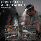KunHe 40 Pack Headlamp Flashlight Head Lamps led Rechargeable Headlight Motion - Image 4