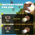 Dysaim Dinosaur Headlamp for Kids Head Lamp Outdoor Camping Essentials Gear - Image 9