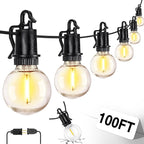 ZJOJO 100FT Outdoor String Lights, G40 Globe Outdoor Lights by ZJOJO