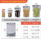 BELLE KR® 3x5 Small Mylar Bags for Freeze Dried Candy - Image 2