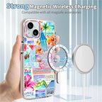 Case for iPhone 14 Plus/15 Plus, Coastal Beach Cover Coquette Collage Phone - Image 4