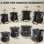 OSAH DRYPAK Waterproof Backpack Dry Bag 25L/35L/55L/85L – Heavy Duty Roll-Top - Image 2