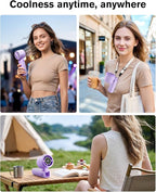 WHATOOK Portable Personal Handheld Fan: High Speed Cooling Fan, 12 Hours - Image 6