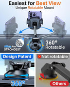 YRU True Upgrade for Safety Car Phone Holder Mount Patent & Military-Grade - Image 4