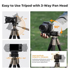 K&F CONCEPT Camera Tripod, Cellphone Clip - Image 7