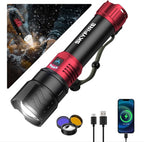 SKYFIRE Bright Flashlight with Ignition Lens&Yellow/Blue Light, 3000lm Super - Image 9