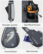 WATERFLY Crossbody Sling Bag Small Water Resistant Backpack Lightweight - Image 3