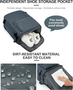 WONHOX Large Travel Backpack Carry on Flight Approved Laptop Work Business - Image 6