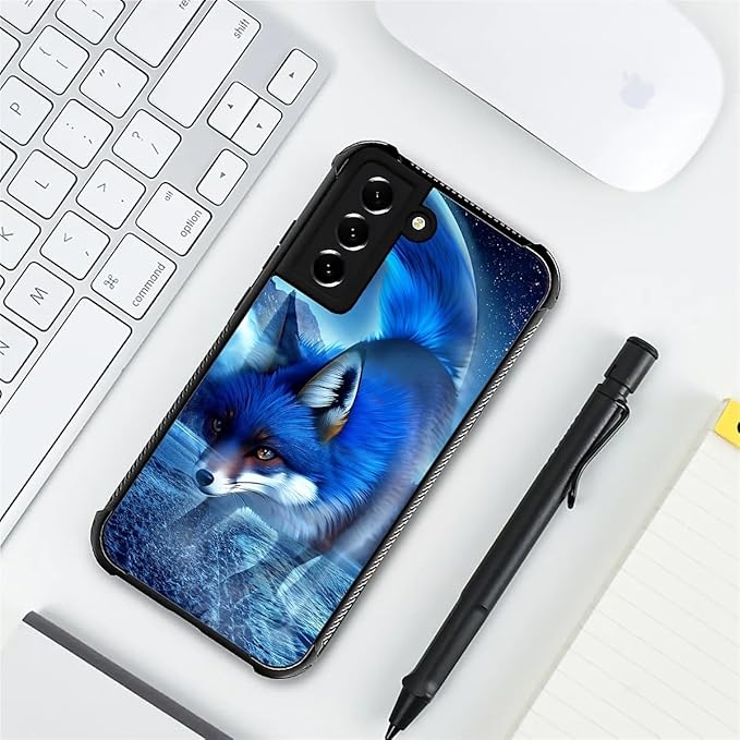 for Samsung Galaxy S22 Plus Case, Snowy Mountain Fox Lake Pattern Graphic - Image 7